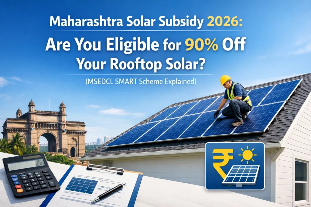 Maharashtra Solar Subsidy 2026: Are You Eligible for 90% Off Your Rooftop Solar? (MSEDCL SMART Scheme Explained)