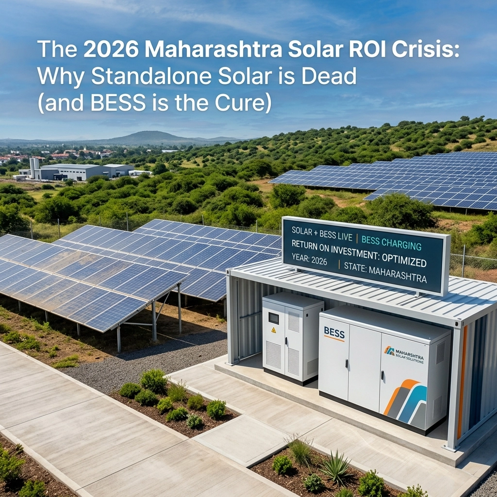 The 2026 Maharashtra Solar ROI Crisis: Why Standalone Solar is Dead (and BESS is the Cure)